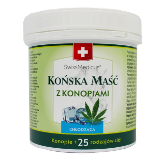 Końska maść z konopiami chłodząca 250 ml - Herbamedicus