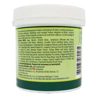 Końska maść z konopiami chłodząca 250 ml - Herbamedicus