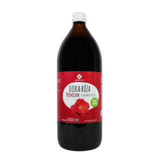 Sok z owoców dzikiej róży - naturalny, bez cukru - 1000 ml