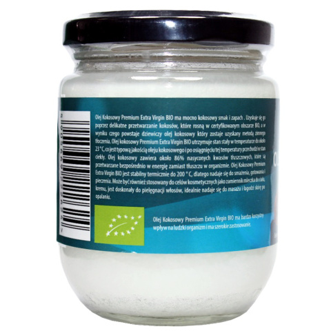 Nierafinowany olej z kokosa - 200 ml Nierafinowany olej z kokosa - 200 ml