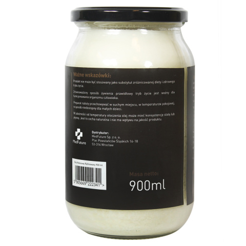Olej Kokosowy Rafinowany - 900 ml Olej Kokosowy Rafinowany - 900 ml