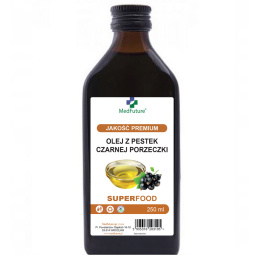 Olej z pestek czarnej porzeczki tłoczony na zimno 250 ml - Medfuture