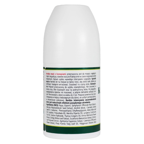 Roll-on Końska maść z konopiami rozgrzewająca 90 ml - Herbamedicus Roll-on Końska maść z konopiami rozgrzewająca 90 ml - Herbamedicus