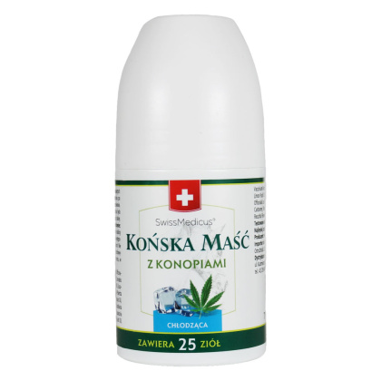 Roll-on Końska maść z konopiami chłodząca 90 ml - Herbamedicus