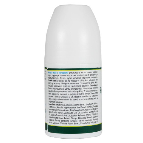Roll on końska maść z konopiami chłodząca 90 ml - Herbamedicus Roll on końska maść z konopiami chłodząca 90 ml - Herbamedicus