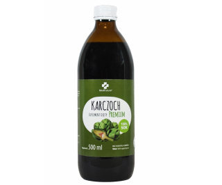 Sok z liści karczocha - naturalny, bez cukru - 500 ml