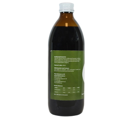 Zalecane spożycie - sok z karczocha - 500 ml Zalecane spożycie - sok z karczocha - 500 ml