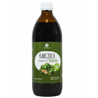 Sok z liści karczocha - naturalny, bez cukru - 1000 ml