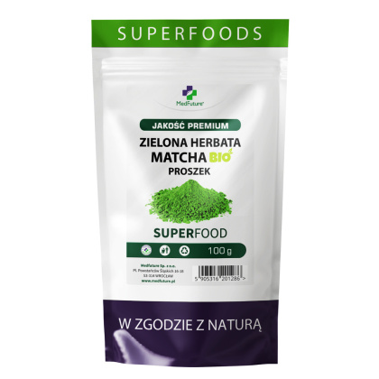 BIO zielona herbata MATCHA 100 g - Medfuture