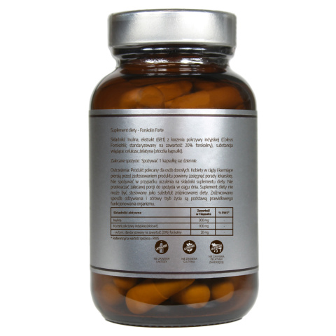 Forskolin ekstrakt z korzenia 60 kapsułek Forskolin ekstrakt z korzenia 60 kapsułek