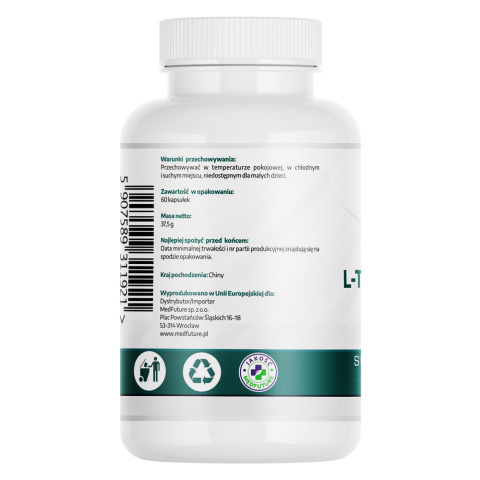 L-tryptofan ekstrakt 500 mg - 60 kapsułek L-tryptofan ekstrakt 500 mg - 60 kapsułek