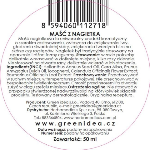 Maść nagietkowa 100% BIO - Maść nagietkowa 100% BIO -
