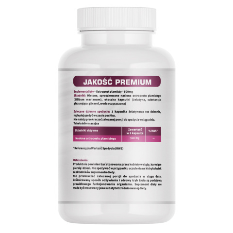 Medfuture - Ostropest plamisty 500 mg- 60 kapsułek Medfuture - Ostropest plamisty 500 mg- 60 kapsułek