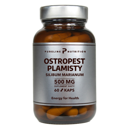 Ostropest plamisty 500 mg 60 kapsułek - Pureline Nutrition