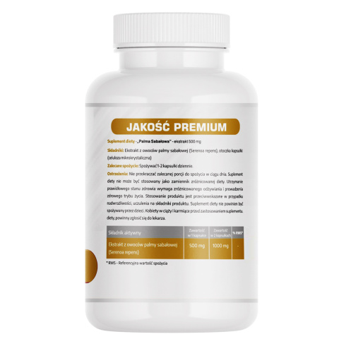 Palma sabałowa 500 mg - 60 kapsułek Palma sabałowa 500 mg - 60 kapsułek