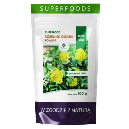 Różeniec Górski sproszkowany korzeń 100 g - Medfuture (Rhodiola Rosea)