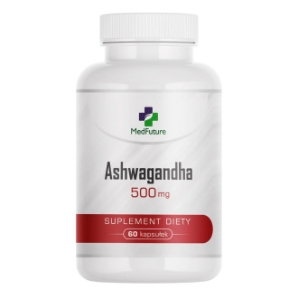 Ashwagandha 500 mg 60 kapsułek - Medfuture (Żeń-szeń indyjski)
