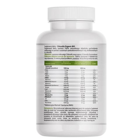 MedFuture Chlorella Organic Bio - 300 tabletek - suplement diety MedFuture Chlorella Organic Bio - 300 tabletek - suplement diety