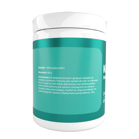 Ksylitol fiński (Cukier brzozowy) 500 g - Medfuture Ksylitol fiński (Cukier brzozowy) 500 g - Medfuture