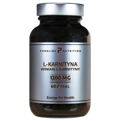 L-karnityna 1200 mg 60 tabletek - Pureline Nutrition