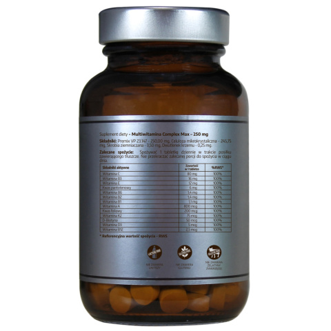 Multiwitamina Comlex MAX 250 mg - PureLine Multiwitamina Comlex MAX 250 mg - PureLine
