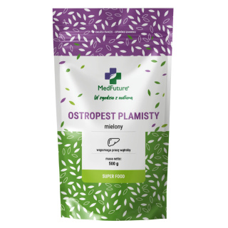 Ostropest Plamisty mielone ziarno 500 g - Medfuture