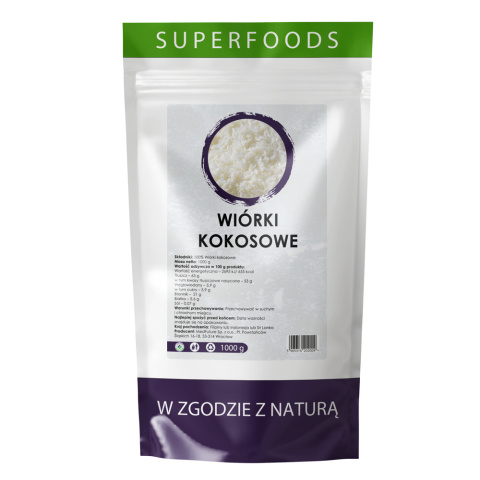 Wiórki kokosowe 1000 g - Medfuture Wiórki kokosowe 1000 g - Medfuture